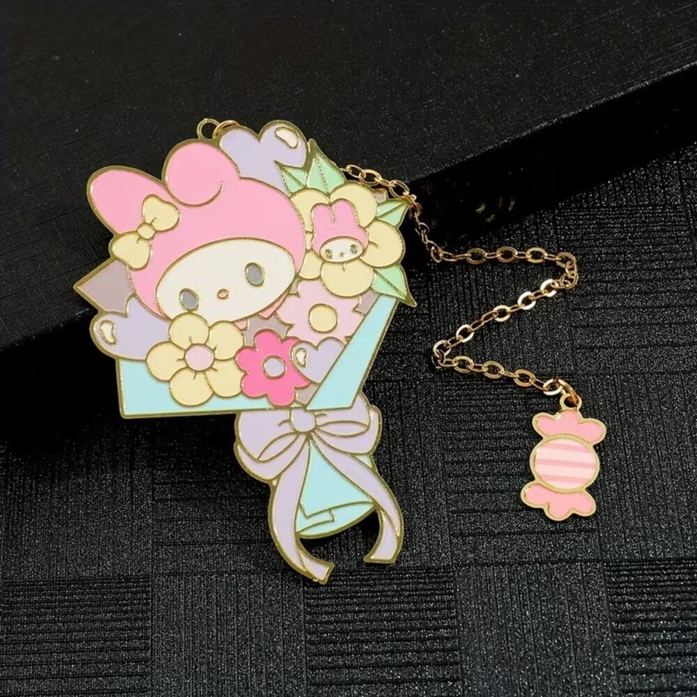 #MEL-113 My Melody Floral Mini Bookmark
